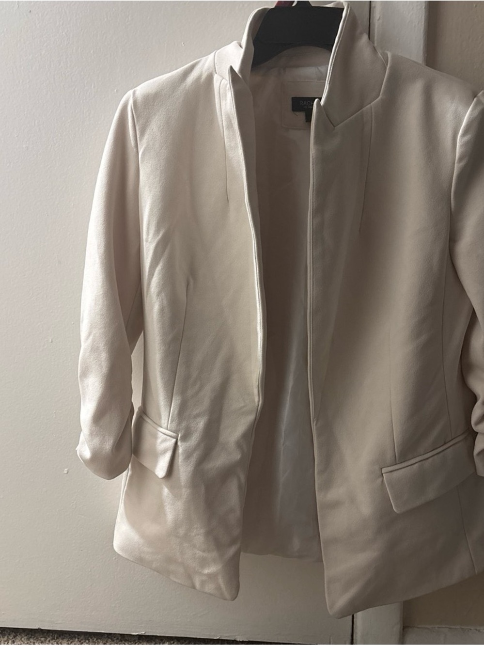 Tahari Cream Open-Front Blazer